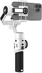 Zhiyun Smooth 5S Gimbal for Smartphone iPhone Gimbal Stabilizer for Video Gimbal for iPhone 14 Pro Max 13 12 SE2 Xs X SE 8 7 Plus 3-axis Handheld Phone Gimble w/Focus Pull & Zoom Capability - White