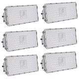 Viugreum 6 Pack 100W LED Flood Light, Waterproof IP65 Outdoor Led Lights, 9000LM Daylight White 6500