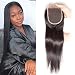 Ali Julia Hair Straight Lace Closure Free Part 10A Peruvian Virgin Hair 100% Unprocessed Human Hair Extensions (18", Closure)