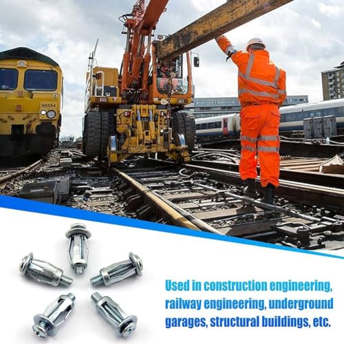 Tsudoku 90 Stück Expansionsschraube, Blütenblattmutter, Jackmuttern, Blütenblattmuttern, Expansionsmutter, Silber