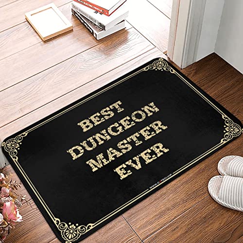 Personalized Welcome Mat Best Dungeon Master Ever Doormat Gift for Husband Outdoor Floor Mat (Color : Colour, Size : 65X90CM)