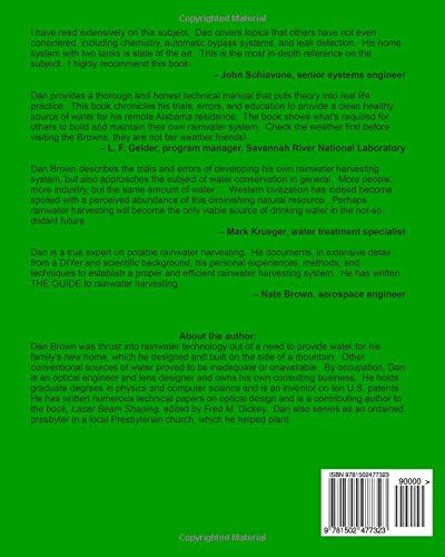 Modern Potable Rainwater Harvesting: System Design, Construction, and Maintenance