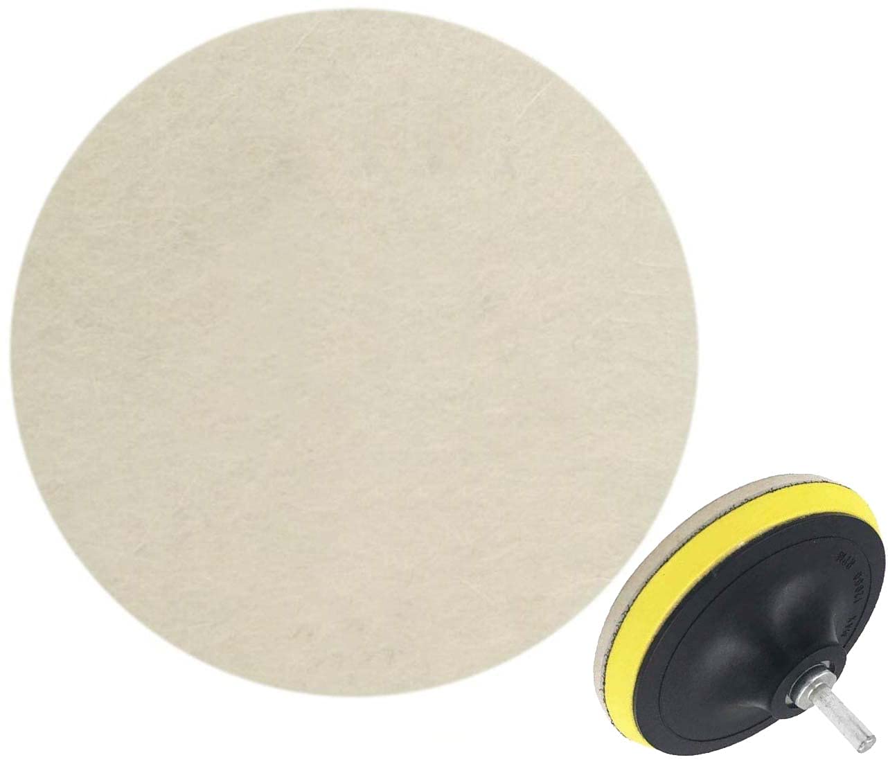 DIY Crafts Felt Pad Drill Thread Sucker Wool Cleaning Polishing Sponge Set Backer Pad + Universal Nut + Felt Pad - (Only Felt Pad) (2 Pcs, 4" inch Only Felt Pad) (B0CHSF23KB) Amazon Price History, Amazon Price Tracker