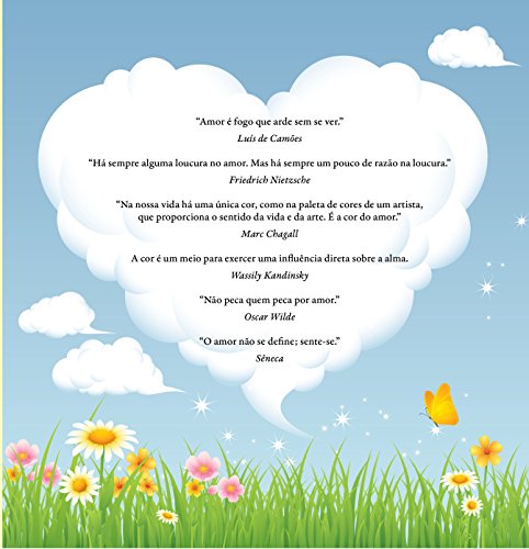 Te amo em Todas as Cores: Livro Antiestresse Para Colorir