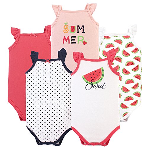 Image of Hudson Baby Unisex Baby Cotton Sleeveless Bodysuits