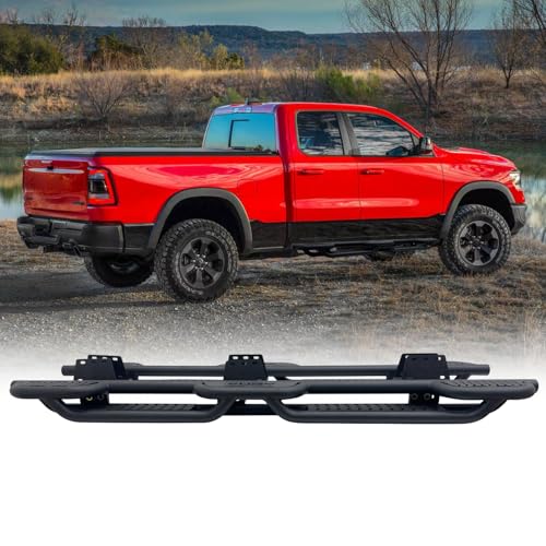Estribos laterales para Dodge Ram 1500 2019-2025 negro miniatura 1