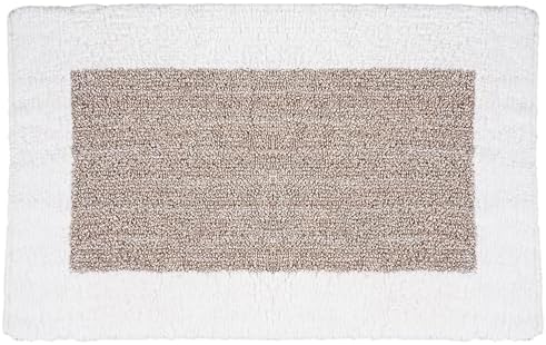 Naturally Yours Home Bath Mat, 100% Cotton, Reversible Rug, Minim...