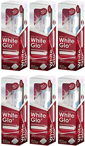 Image of White Glo Professional Choice Whitening Toothpaste 6 Pack 150 gr
