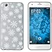 Produktbild PhoneNatic Case kompatibel mit HTC One A9s Silikon-Hülle X Mas Weihnachten Schneeflocken M2