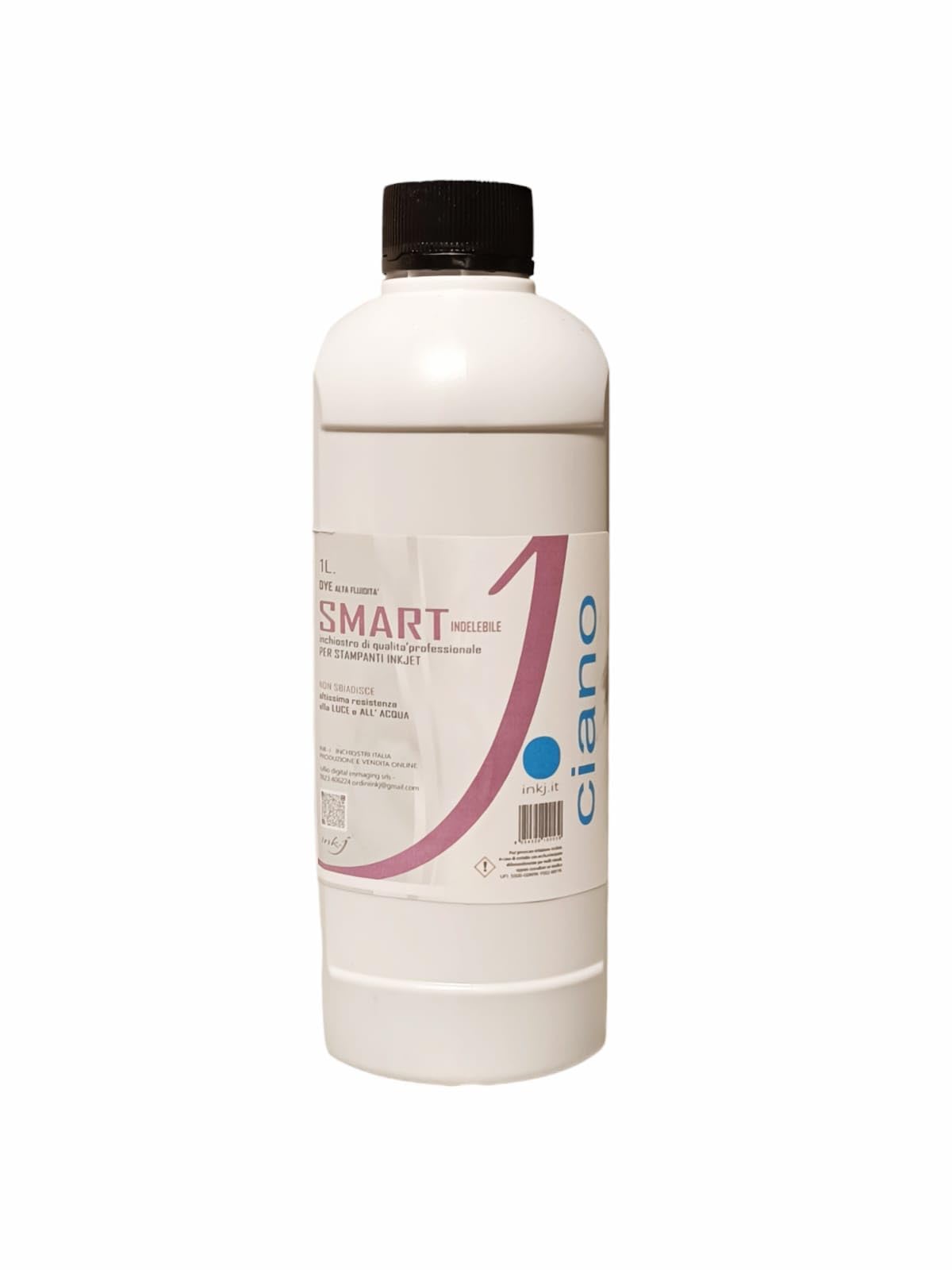 inchiostro ink-j 4 flaconi da 1 litro per canon G tank-epson ecotank-hp smart tank brother gankecotank,bk-m-y-c, pulisce gli ugelli in fase di stampa. Non secca le testine. Made in Italy
