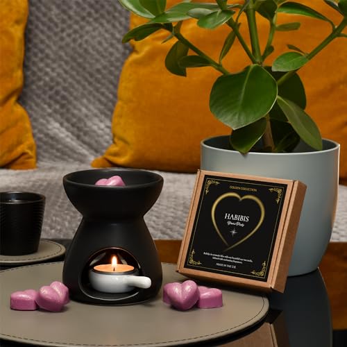 habibis 16 Heart Wax Melts Inspired by Black Opium Strong Luxury Scented Gift Set Upto 96 Hours Home Handmade Candle - Image 3