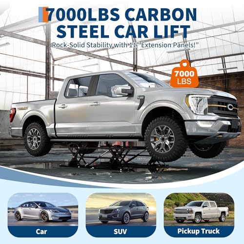 COZONY 5000LBS/2.3Ton Portable Car Lift-Folding Quick Hydraulic Vehicle Lift with 120V Power Unit,Car Scissor Lift for Home Garage Automotive Repair, Fits SUVs, Light Trucks,Sedans - Thumbnail 4