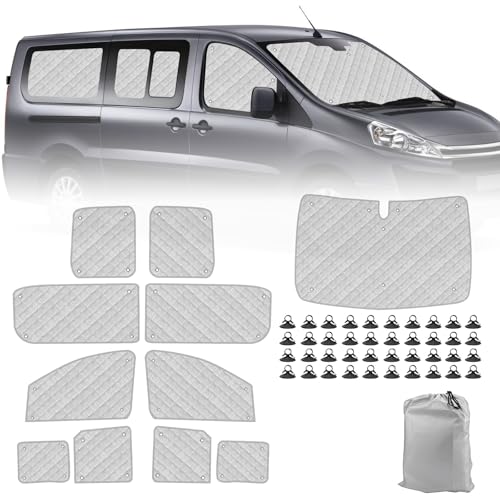 Tapis thermique Jumpy LWB contre la chaleur habitacle kit complet pare-soleil pliable