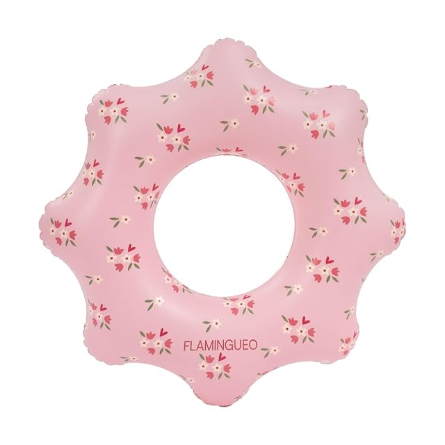 Flamingueo Flotador - Hinchable para Niños - para Playa y Piscina - Forma Donut - PVC Resistente