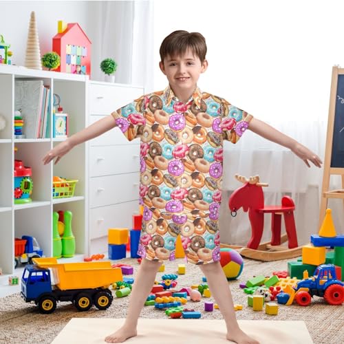 Image of visesunny Little Boys Short Sleeve T-Shirt Beach Shirts Casual Shorts Set Summer Clothes for Kids Outfits