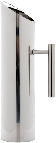 Miniatura 10 de Restaurantware Met Lux - Jarra de agua moderna de 50 onzas, 1 jarra de metal resistente a las abolladuras, con protector de hielo, mango integrado,