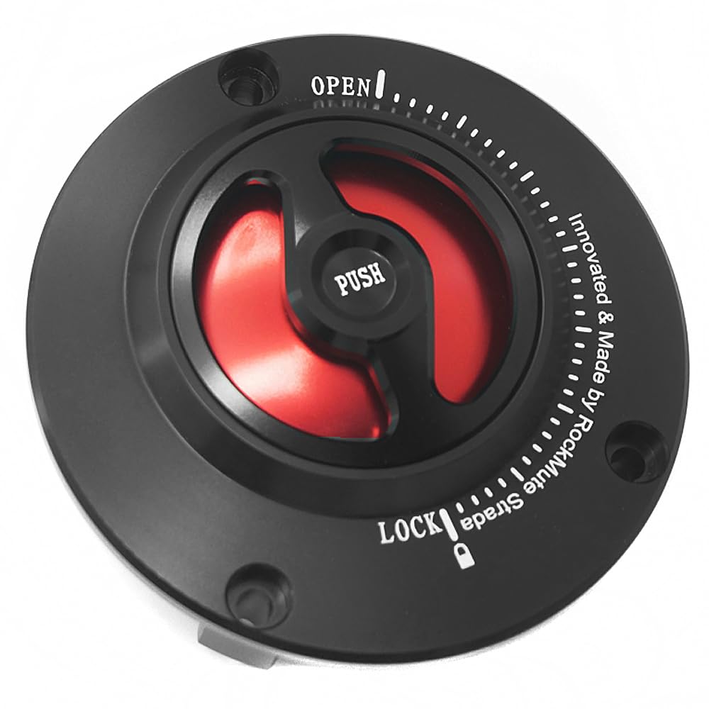 Fuel Tank Cap Compatible with Rebel1100 CMX1100 A D 2021-2024 Gas Filler Cover Oil Quick Open Release Keyless Racing Race Track Vent Cup (Red)