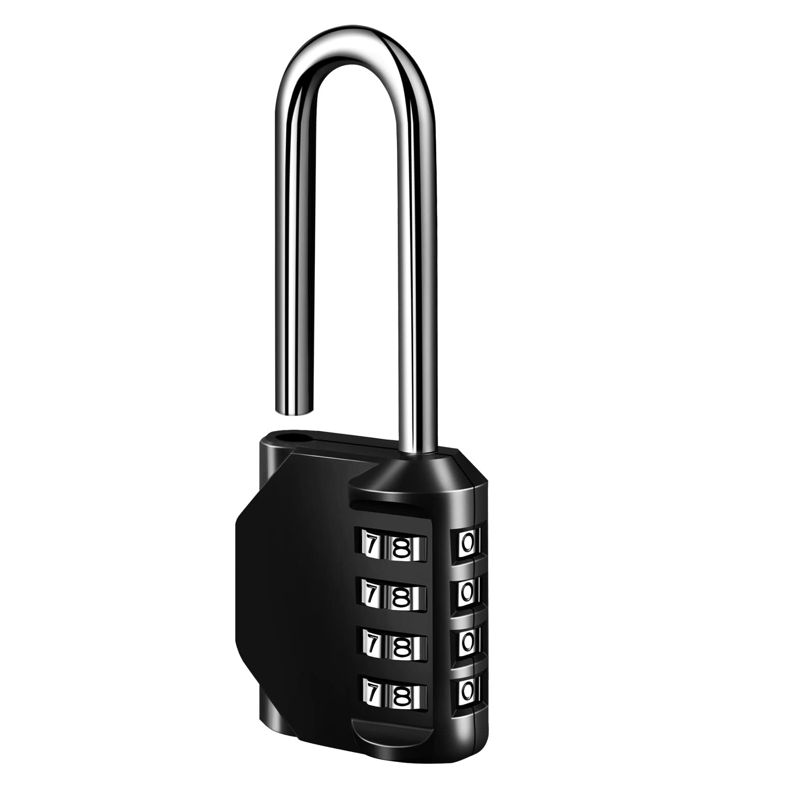 elzle Combination Lock, 4 Digit Padlock, No Key Lock with Combination Code, Zinc Alloy, Locker Lock for Locker, Shed, School, Gym