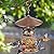 LBTING Bird Feeder for Outside, Squirrel Proof Metal Wild Bird Feeder Decoration for Hanging Outside Garden Yard, Cute Cat-Shaped