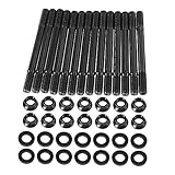 X AUTOHAUX Cylinder Head Stud Kit Replacement for BMW E36 325i 2.5L 6 Cyl M50 S50US S52US