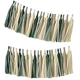 LUOFENG Serpentinas de papel coloridas con borlas de papel, decoración para bodas, cumpleaños, baby showers, festivales, celebraciones