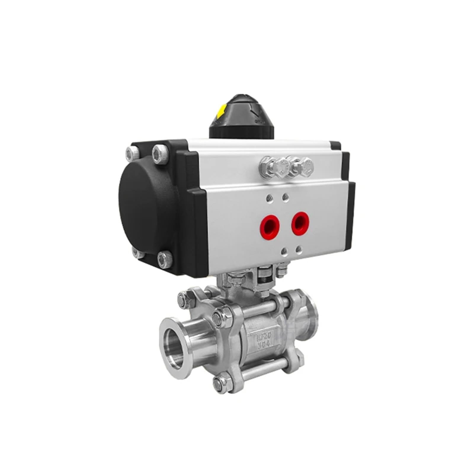 Vanne à boisseau DN20 triple clamp en inox haute performance pour réseaux fluides