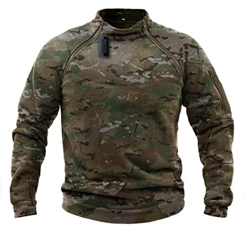 ZAPT Tactical Fleece Jacket Military Polartec Thermal Pro Thick Warm Tech Fleece