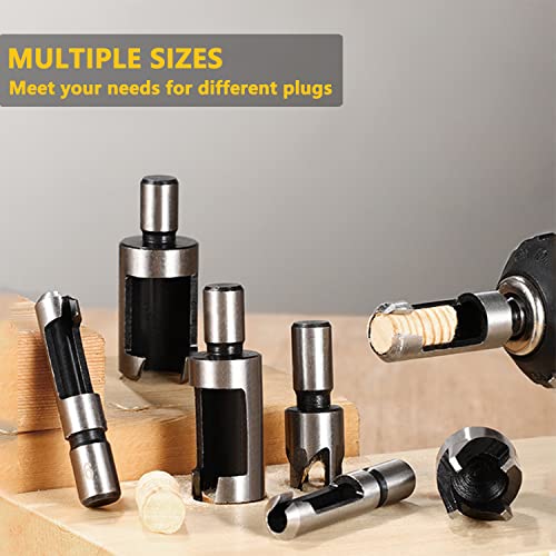 Lamptop 26-Pack Woodworking Chamfer Drilling Tools Including 6 Countersink Drill Bits, 7 Three Pointed Countersink Drill Bit With L-Wrench, 8 Wood Plug Cutter, 3 Step Drill Bit, And Automatic #TOP2