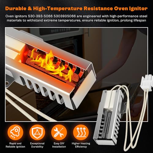 Oven Igniter fit for Frigidaire Electrolux Kenmore Whirlpool GE Hotpoint Maytag Roper Tappan Range Stove 530-393-5066 318177710 5303935066 AP2150412 12400035 WB02X10016 FGF337AWJ 790.30553803 LUXRILIX