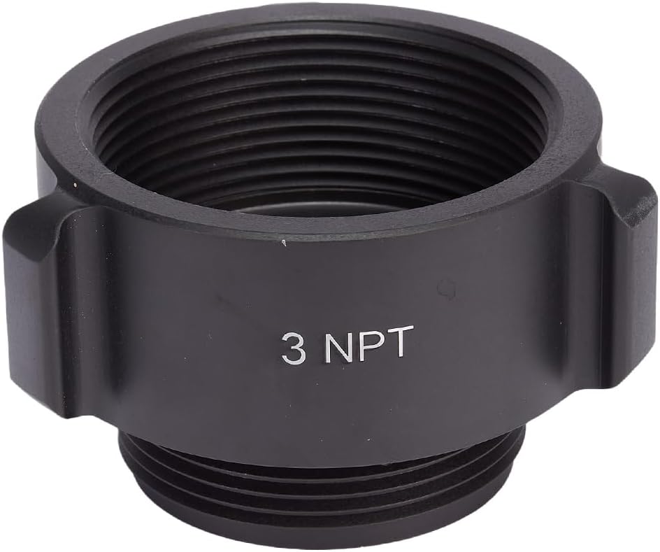 Aluminum 3" Female NPT to 2 1/2" Male NH Fire Hose Adapter
