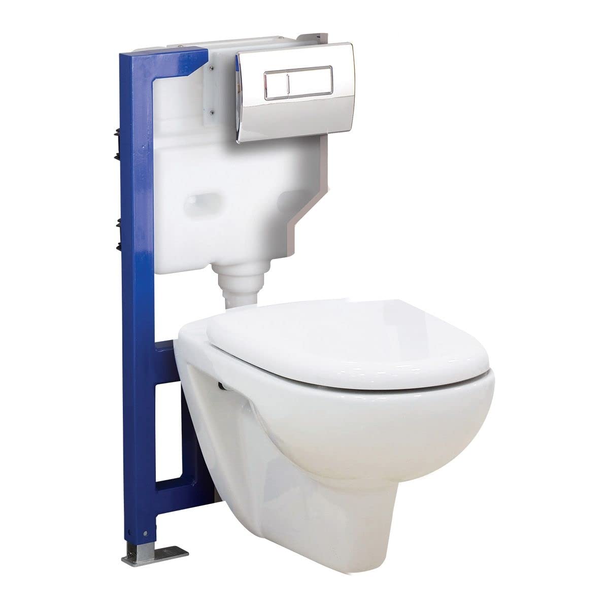 Toilet Mounting Frame with Cistern for Wall Hung Toilet Pans | Adjustable Height | Dual Flush | 820mm