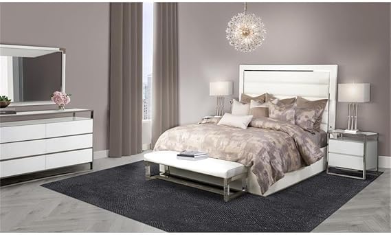 Michael Amini State St. Four Poster, Queen, White