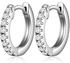 C1-15mm small cz hoop earrings