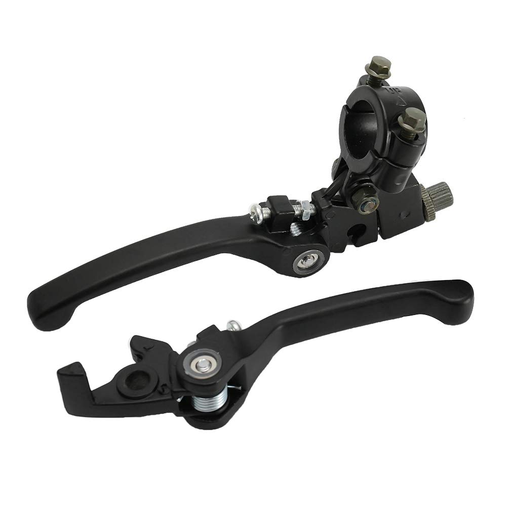 22mm 7/8" Leva Freno Frizione Set, Leva Frizione Pit Bike, Leva Frizione Pieghevole con Leva Freno Posatoio, Leva Freno Pit Bike per CRF IRBIS Apollo Xmotos KAYO BSE Pit Dirt Bike