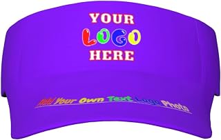 Custom Sun Hat Women Personalized Sunscreen Visor Cap Add Logo Text Customize Hats for Men Adjustable Black Sports Visor Gift