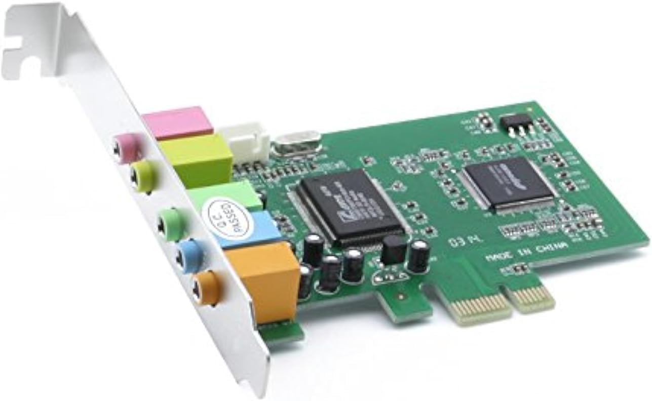 PCI Express PCI-E 5.1 Ch 6 Channel PCIE Audio Digital Sound Card Adapter New