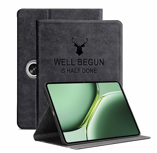 Image of Amazon Basics Case Cover for OnePlus Pad Lite 11 inch Case, Deer Flip case Cover for OnePlus Pad Lite 11 inch Case, Black