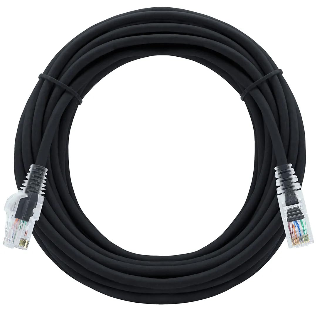 Cabo de Rede 10 Metros Internet Cat 6 10GBPS Ultra Velocidade 100% Cobre (Preto)