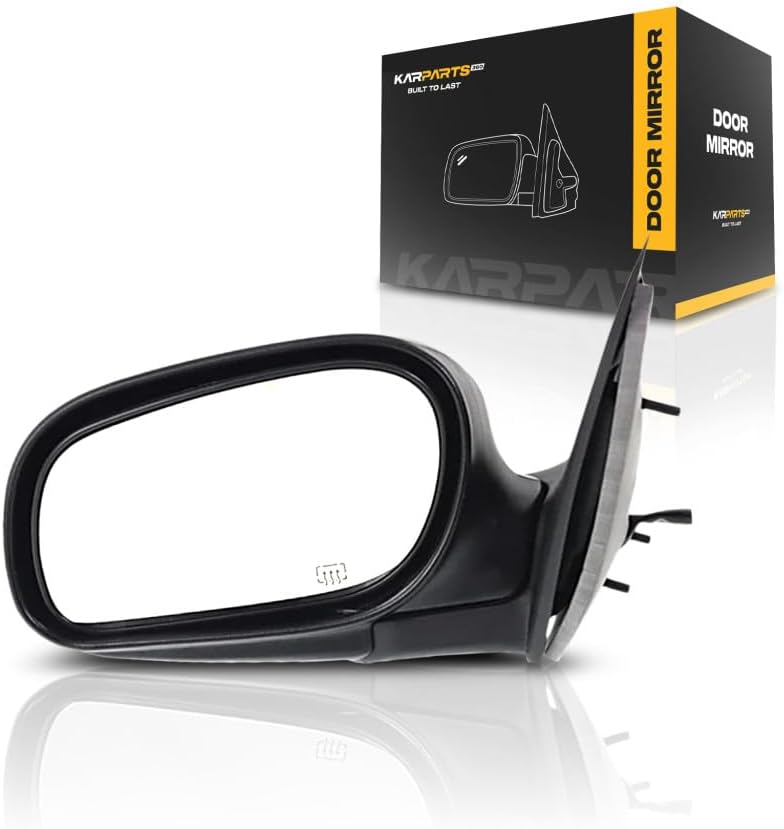 For Mercury Grand Marquis 2003-2008 Door Mirror Passenger Side | Power | Heated | Paint to Match | Replacement For 6W7Z17682BA, YW7Z17D742DA | FO1321214