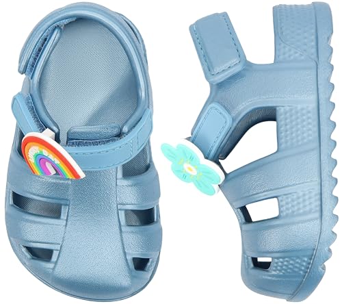 Image of ChayChax Toddler Classic Fisherman Sandals Boys Girls Closed Toe Water Pool Beach Sandal Naturally Splay
