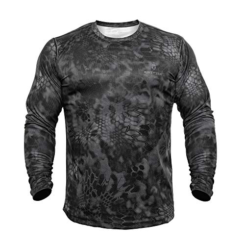 Kryptek Men's Standard Hyperion Long Sleeve Crew, Typhon, X-Large