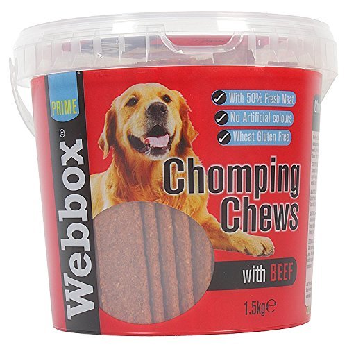 Webbox Chomping Chews with Beef - 2 x 1.5kg