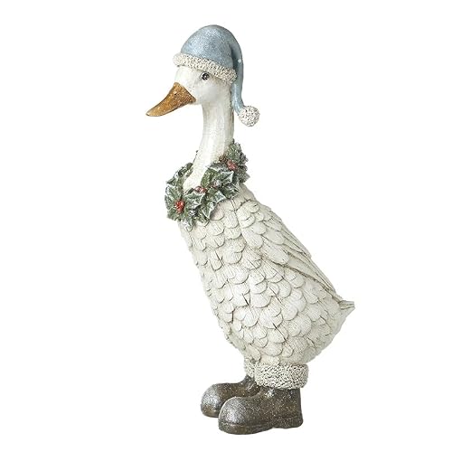 Image of Heaven Sends Christmas Duck with Wreath, 2 Sizes OR Christmas Duck With Duckling (Looking Left 34.5cms)