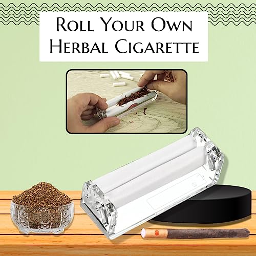 Image of ROYAL SWAG Rolling Machine Quick Fill Tobacco Machine | Roll Your Own Wellness Stick 110 MM King Size With Metal Roller Machine | Manual Rolling Machine