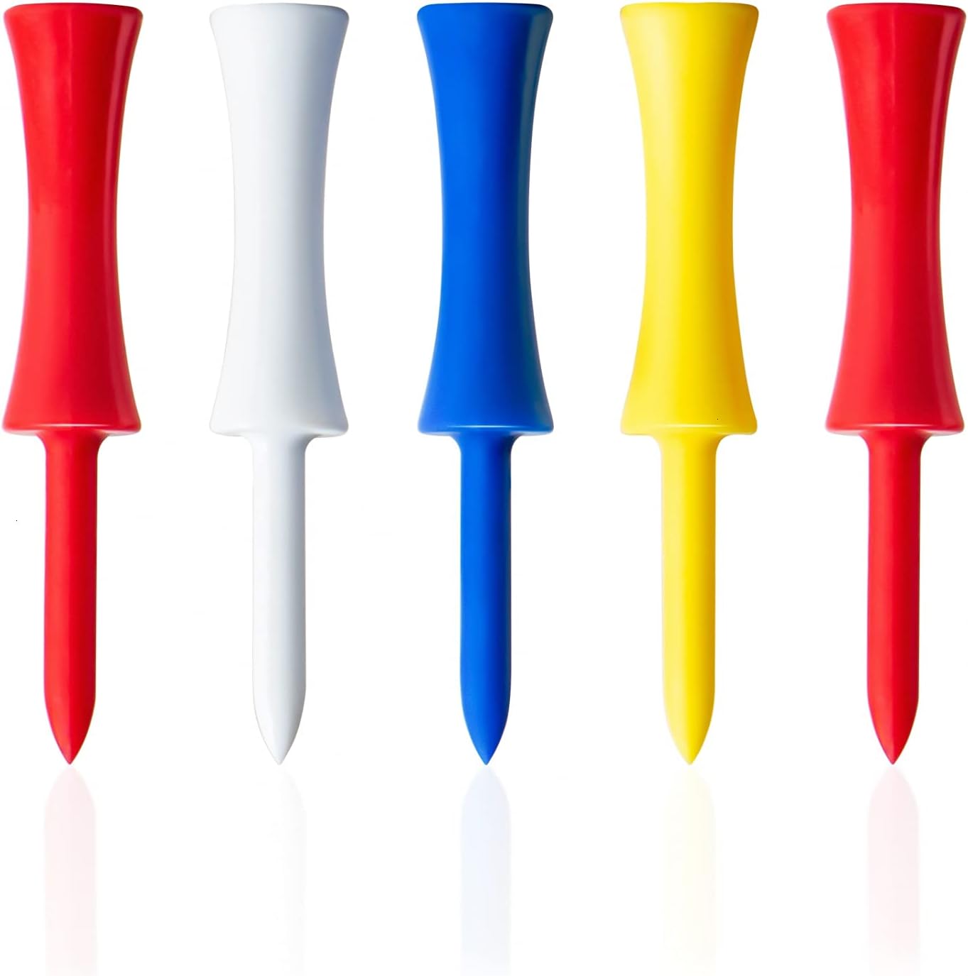 JETEHO 60 pcs Golf Step Down Tees 2 3/4 inch Plastic Golf Tees
