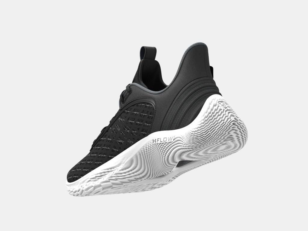 Under Armour Steph Curry Flow 9 Team Mens Basketball Shoes Black/White