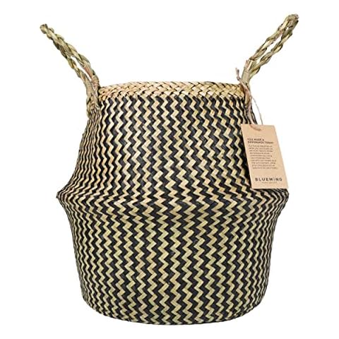 Blueming Home Decor Large Seagrass Planter Cover