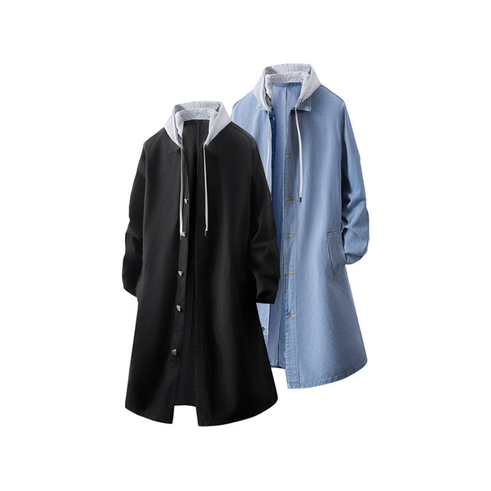 Gabardina vaquera para hombre – Prenda de abrigo informal moderna de corte