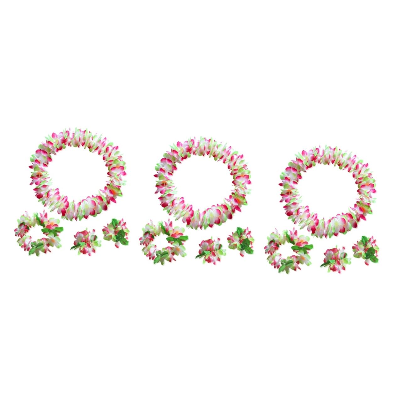 TOYANDONA 12 Pulseras De Flores Tropicales Pulseras De Flores Hawaianas Diadema De Flores Collar De Fiesta Hawaiano Collar Floral Hula Suministros De Decoración para Fiesta Luau
