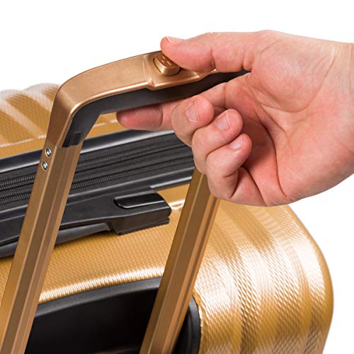 SwissGear 7272 Energie Expandable Hardside Luggage with Spinner Wheels and TSA Lock, Gold, Checked-Large 27-Inch - image 8